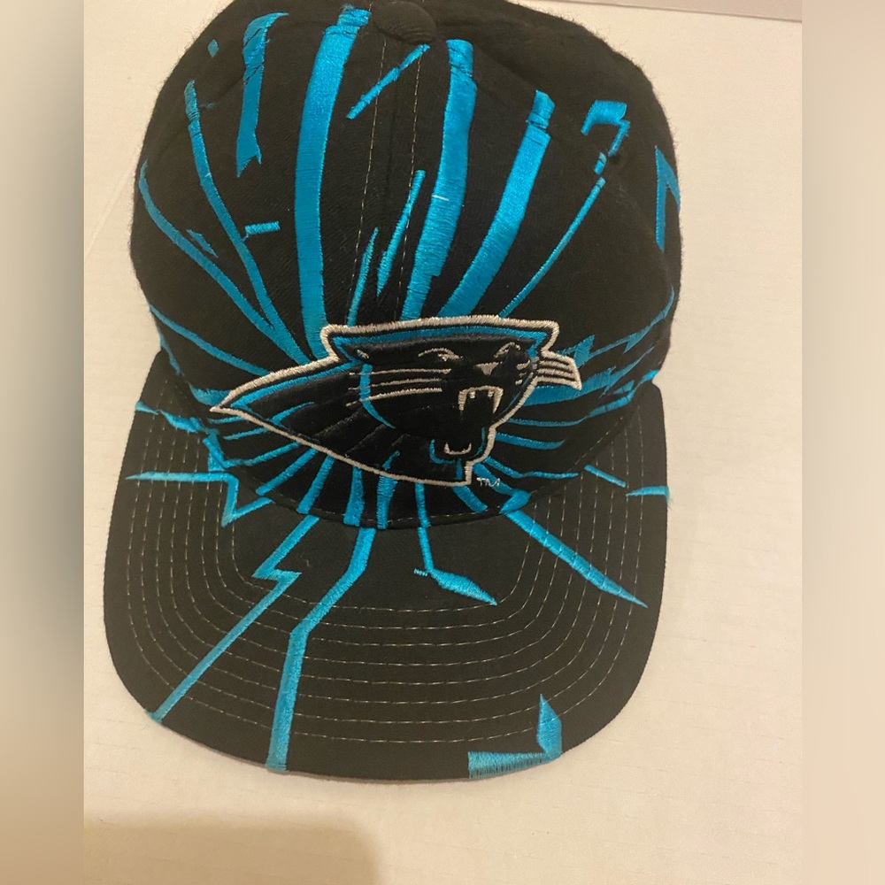 CAROLINA PANTHERS STARTER Black and Blue Wool Cap - Picture 14 of 14